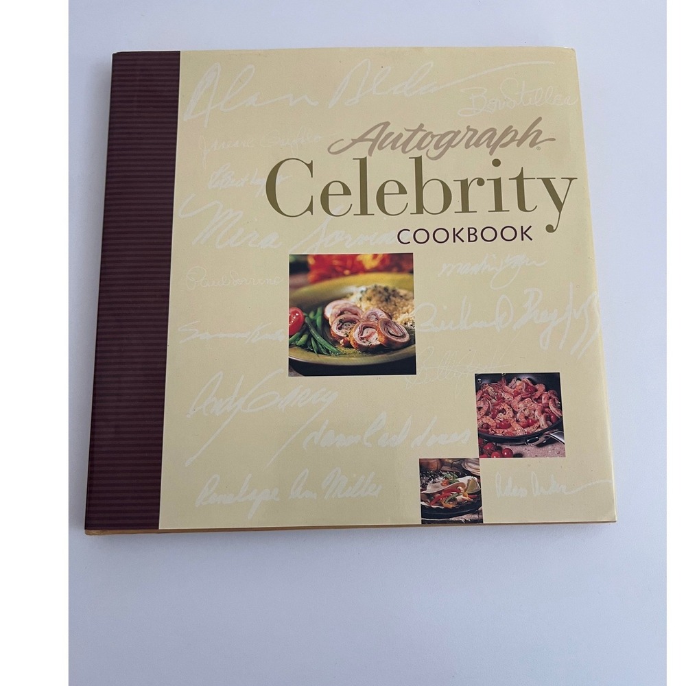 Autograph Celebrity Cookbook Softcover Multi Celebrity Recipes Food Photography